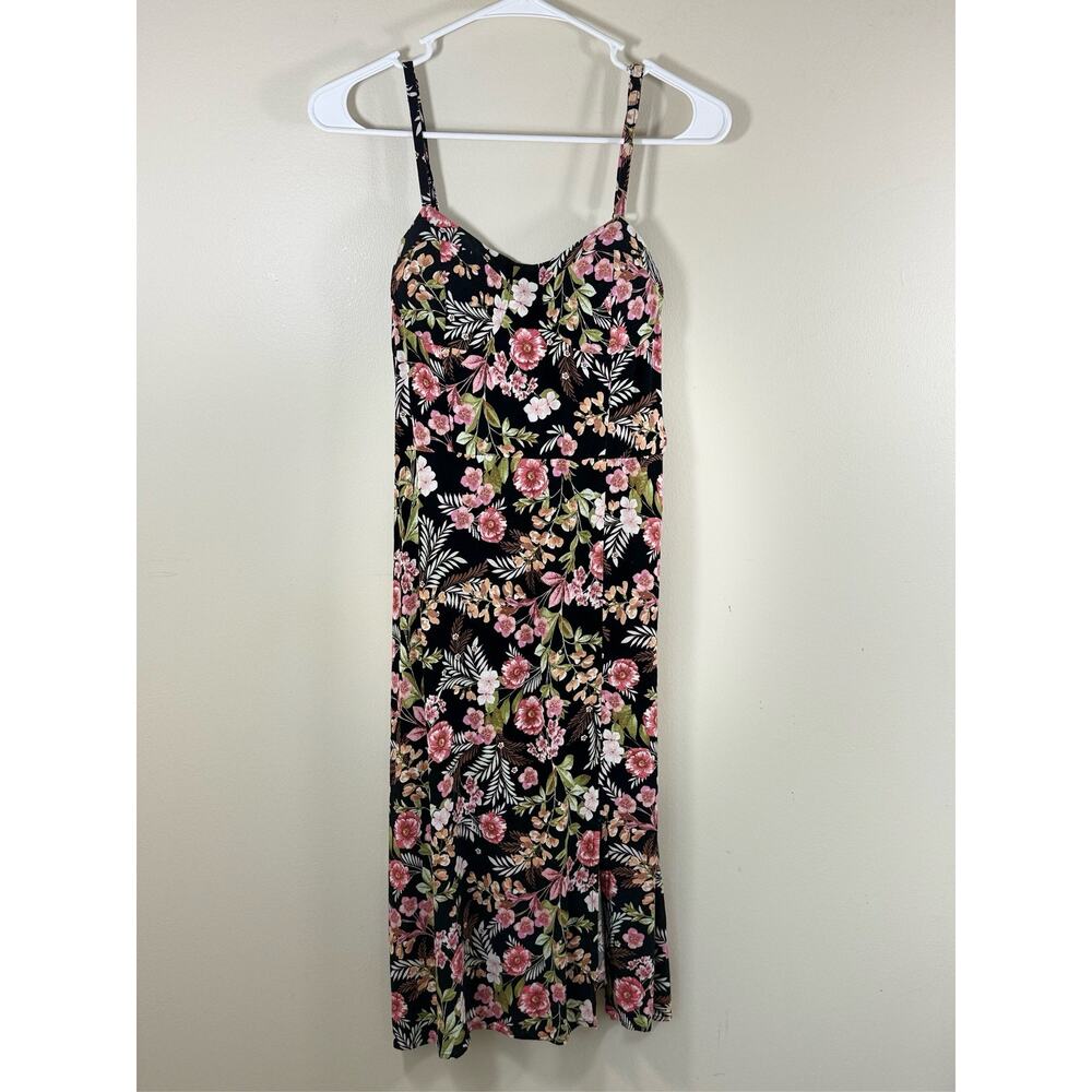 Floral Slip Dress Cottagecore Fairy Grunge Midi Spaghetti